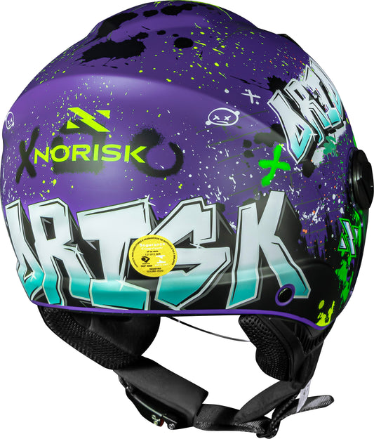 Capacete Norisk Orion Sv Shine Roxo Azul