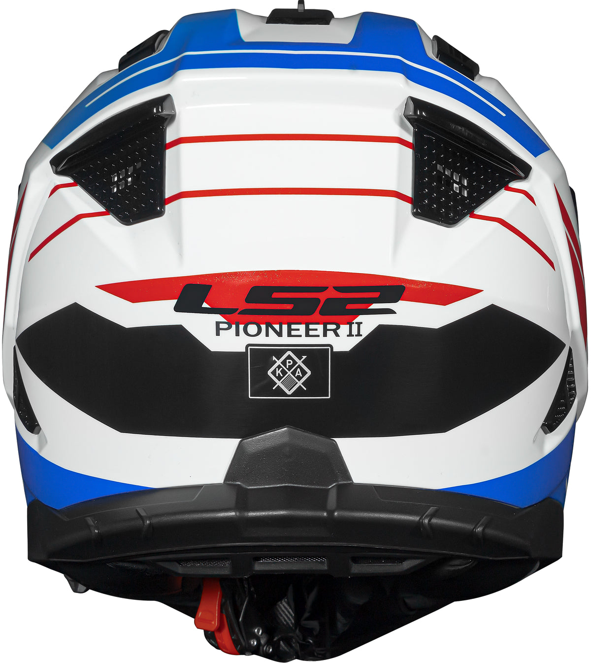 Capacete Ls2 Pioneer II Namib Branco Azul Vermelho