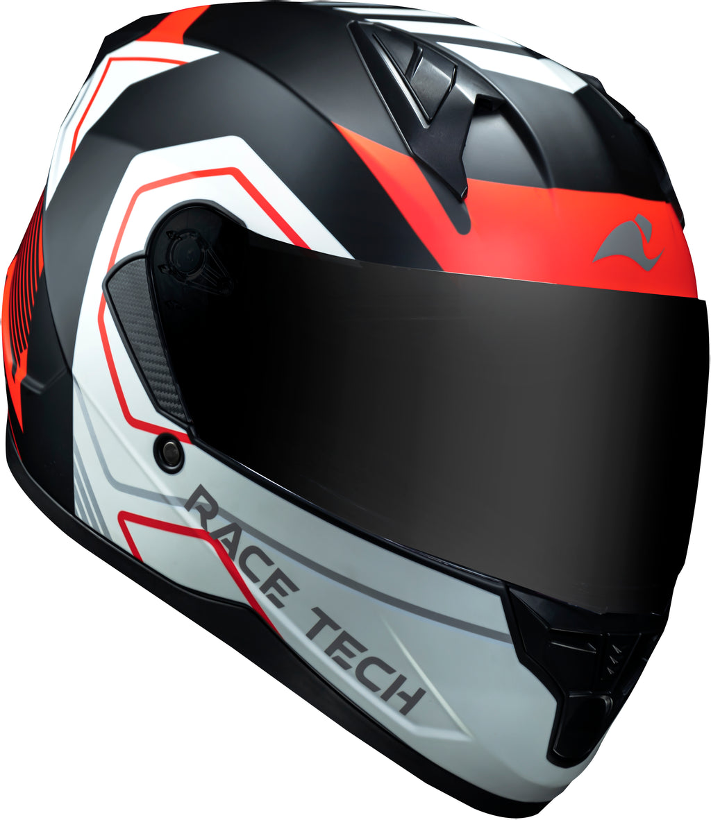 Capacete Race Tech Sector Exilio Preto Laranja