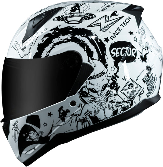Capacete Race Tech Sector Sky Music Branco