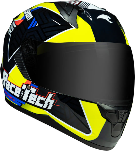 Capacete Race Tech Sector Voltkon  Preto Amarelo