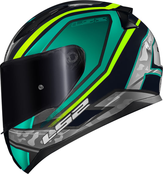 Capacete Ls2 Rapid ff353 Ufo Verde Amarelo