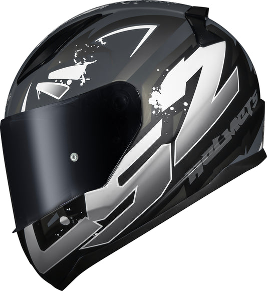 Capacete Ls2 Rapid ff353 Tagline Matt Preto Cinza