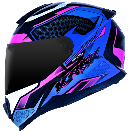 Capacete Norisk Razor Speed Max Preto Roxo