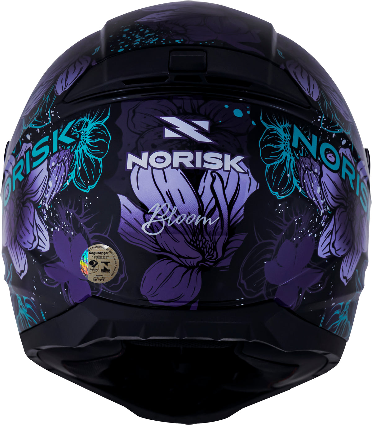 Capacete Norisk Razor Bloom Preto Roxo