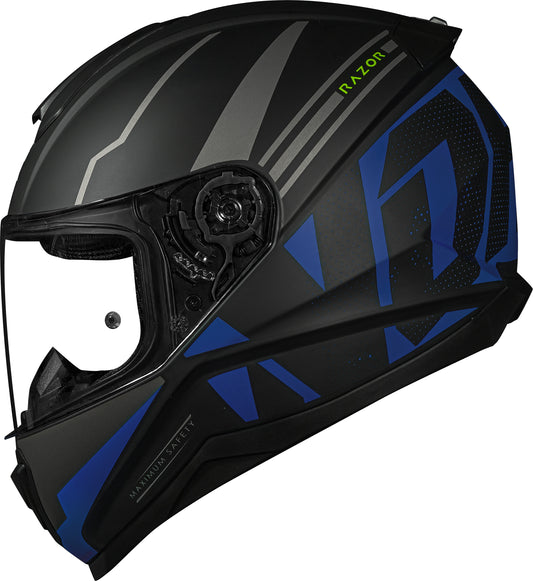 Capacete Norisk Razor Full Matte Preto Azul