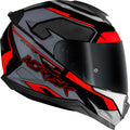 Capacete Norisk Razor Speed Max Cinza Vermelho