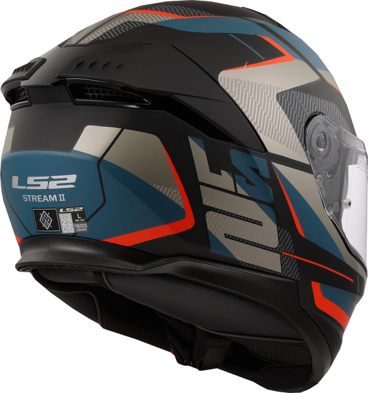 Capacete Ls2 Stream II ff808 Matt Preto Azul