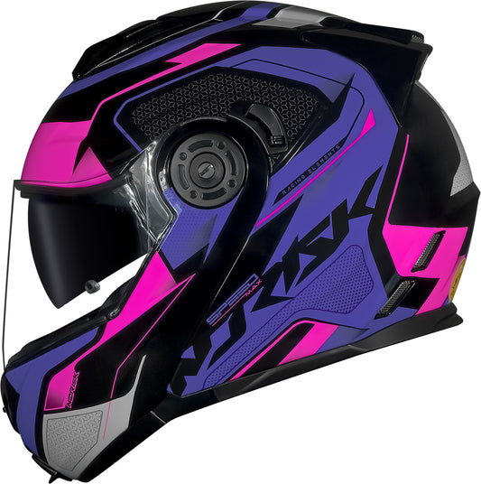 Capacete Norisk Route Speedmax Preto Roxo