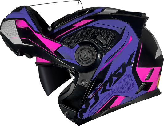 Capacete Norisk Route Speedmax Preto Roxo