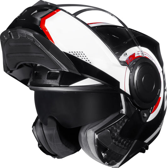 Capacete Ls2 Scope ff902 Arch Branco Vermelho