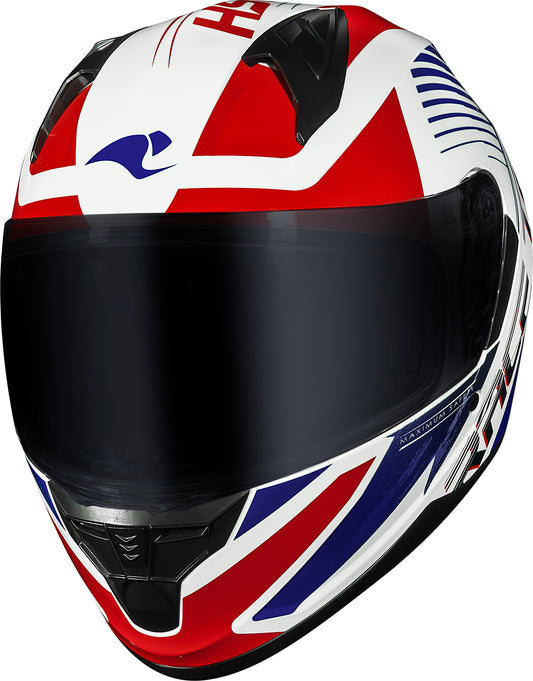 Capacete Race Tech Sector Slash Branco Azul