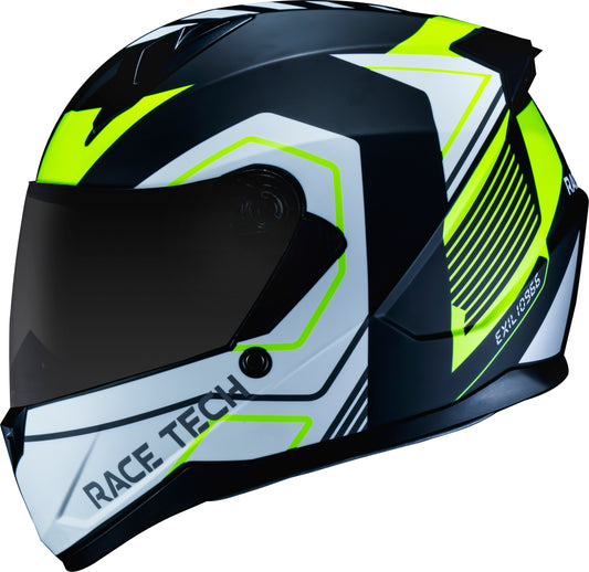 Capacete Race Tech Sector Exilio Matt Preto Amarelo