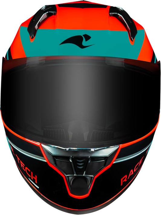 Capacete Race Tech Sector Exilio Laranja Azul