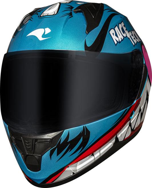 Capacete Race Tech Sector Nhac Azul Rosa