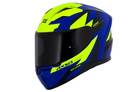 Capacete Axxis Segment Active C27 Azul Brilho