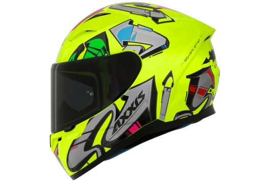 Capacete Axxis Segment Arrows C13 Amarelo Flourescente Brilho