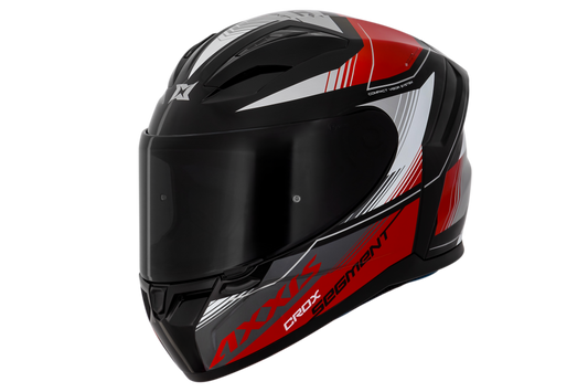 Capacete Axxis Segment Crox B5 Preto Vermelho Brilho