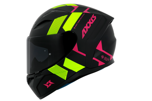 Capacete Axxis Segment Squame A3 Amarello Flourescente Matte