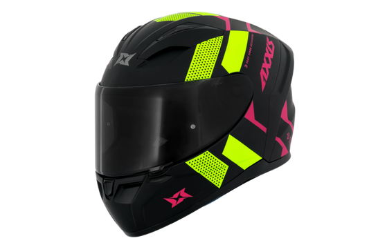 Capacete Axxis Segment Squame A3 Amarello Flourescente Matte