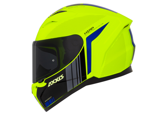Capacete Axxis Segment Udyr C7 Amarelo Flourescente Azul Brilho