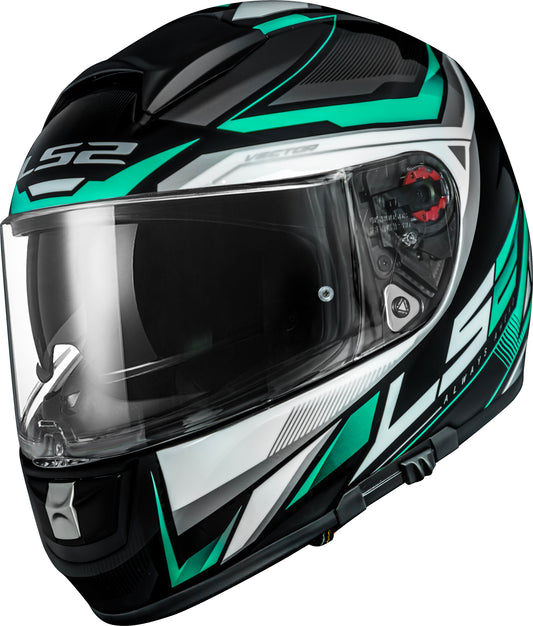 Capacete Ls2 Vector FF397 Rider Silver Grey Prata Cinza Tiffany