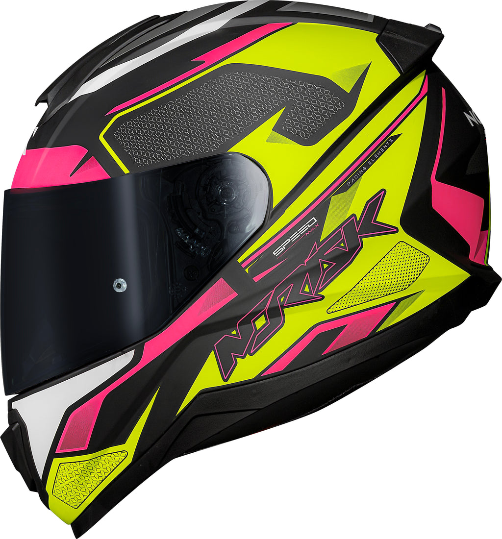Capacete Norisk Razor Speed Max Amarelo Rosa