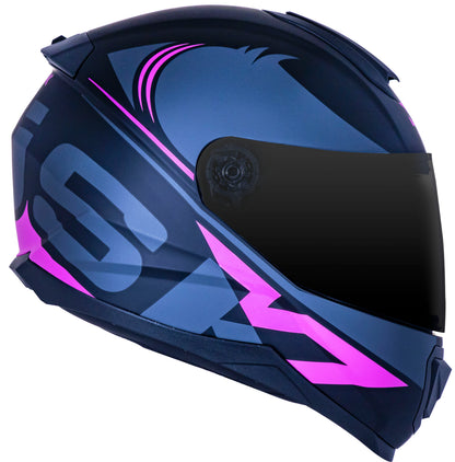 Capacete Norisk Razor Squalo Matte Preto Rosa