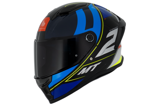 Capacete Mt Helmets Stinger 2 Poun B6 Azul Brilho