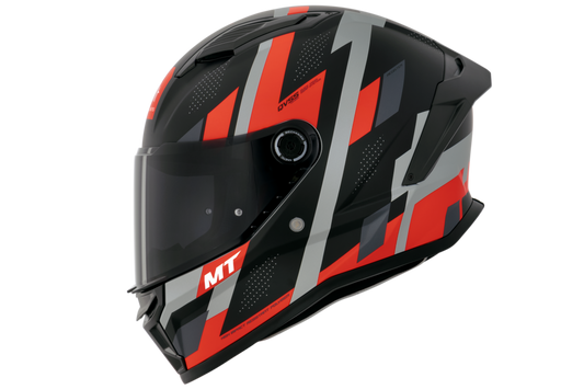 Capacete Mt Helmets Stinger 2 Register A5 Preto Vermelho Matte