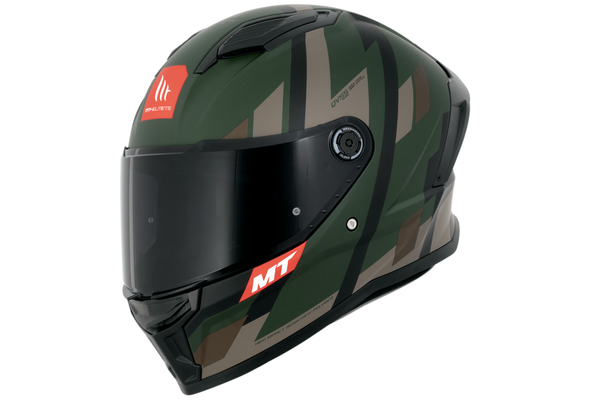 Capacete Mt Helmets Stinger 2 Register D16 Verde Matte