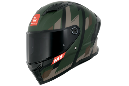 Capacete Mt Helmets Stinger 2 Register D16 Verde Matte