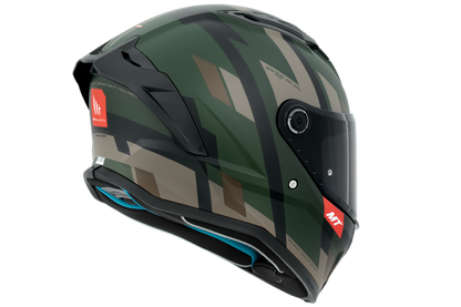 Capacete Mt Helmets Stinger 2 Register D16 Verde Matte