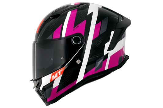 Capacete Mt Helmets Stinger 2 Register B8 Preto Rosa Brilho