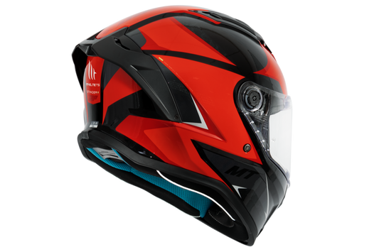Capacete Mt Helmets Stinger 2 Zap B5 Vermelho Brilho
