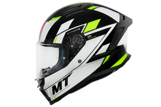 Capacete Mt Helmets Stinger 2 ZivzeB3 Amarelo Flourescente Brilho