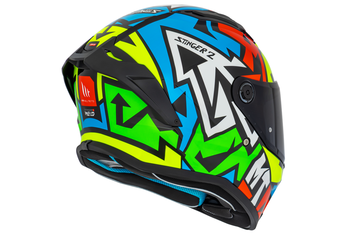 Capacete Mt Helmets Stinger 2 Meld E3 Flourescente Brilho