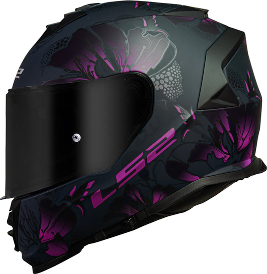 Capacete Ls2 Ff800 Storm Burst Preto Roxo