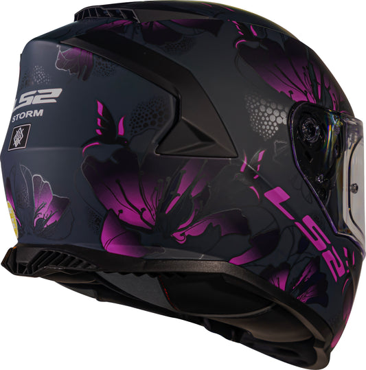 Capacete Ls2 Ff800 Storm Burst Preto Roxo