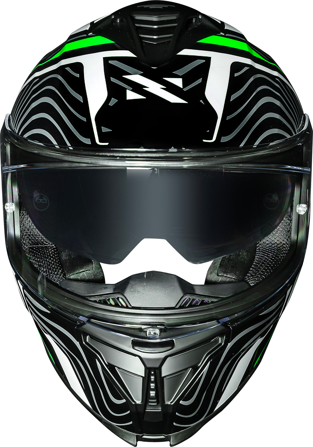 Capacete Norisk Strada II Fusion Preto Verde