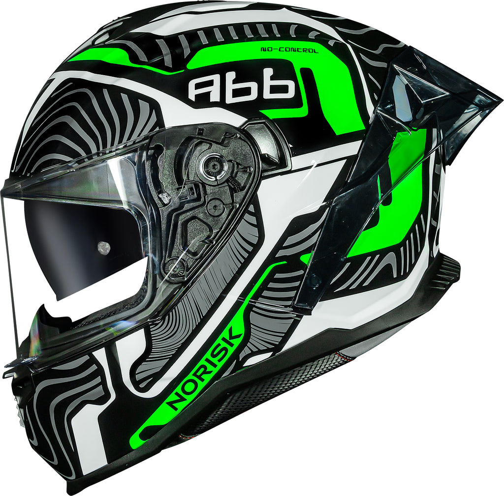 Capacete Norisk Strada II Fusion Preto Verde