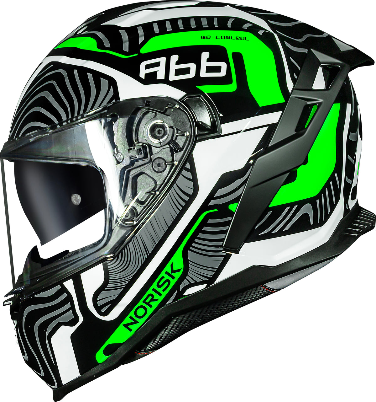Capacete Norisk Strada II Fusion Preto Verde