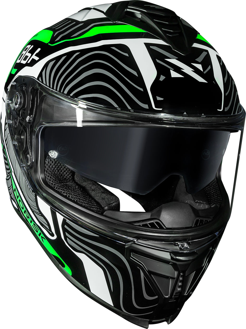 Capacete Norisk Strada II Fusion Preto Verde