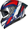 Capacete Norisk Strada II St Branco Azul Vermelho