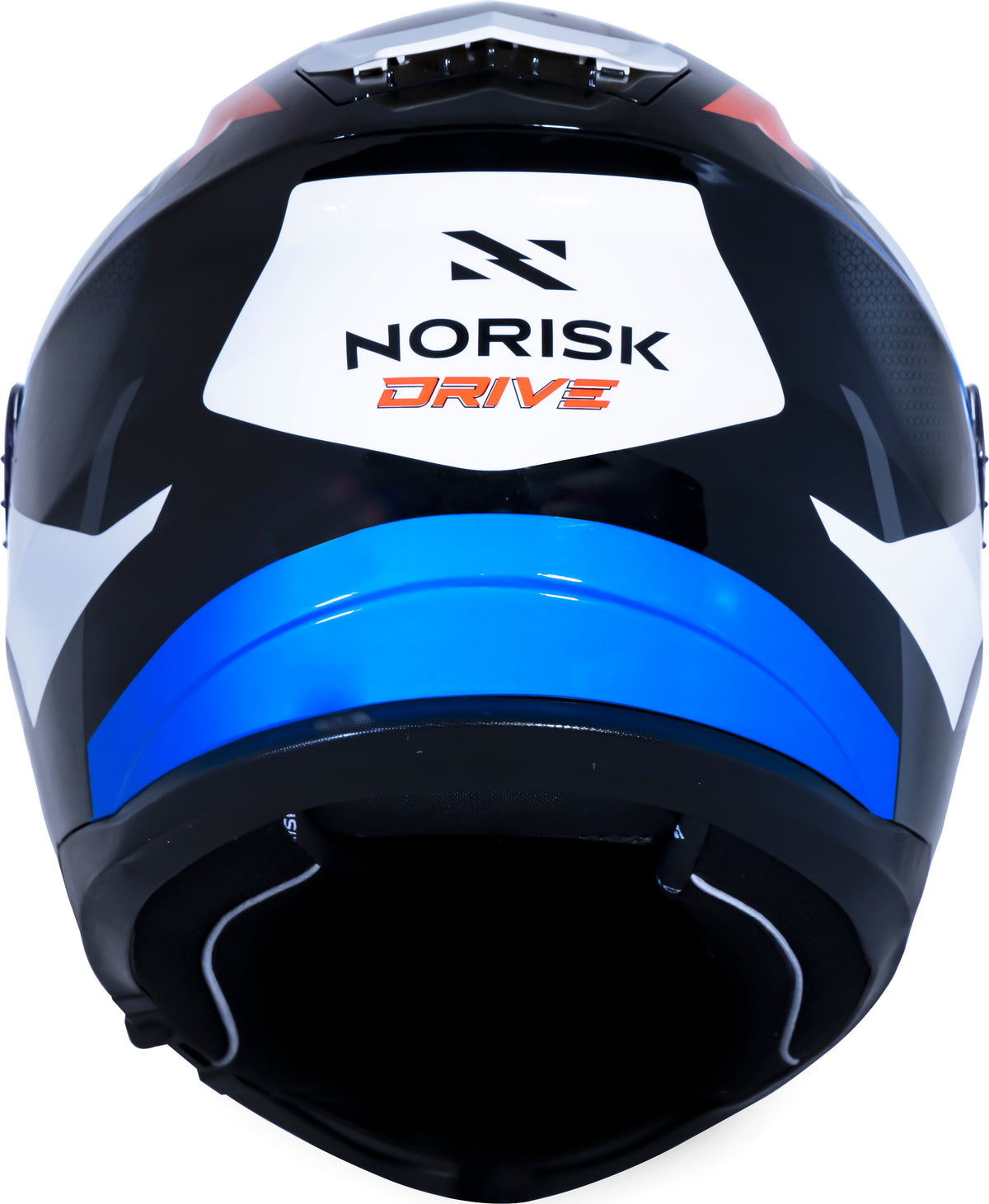 Capacete Norisk Strada Drive Branco Vermelho Azul