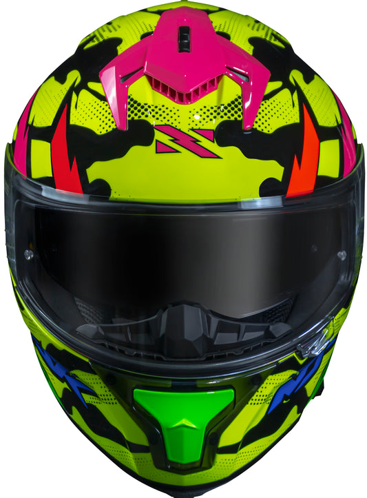 Capacete Norisk Strada Commando Amarelo Azul