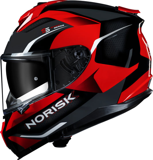 Capacete Norisk Strada Drive Preto Vermelho