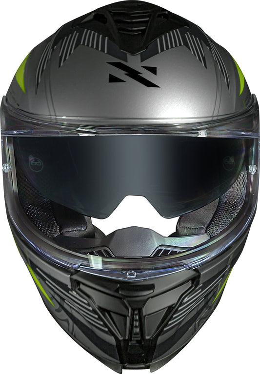 Capacete Norisk Strada II St Titânio preto Amarelo