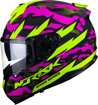 Capacete Norisk Strada Commando Matte Verde Rosa