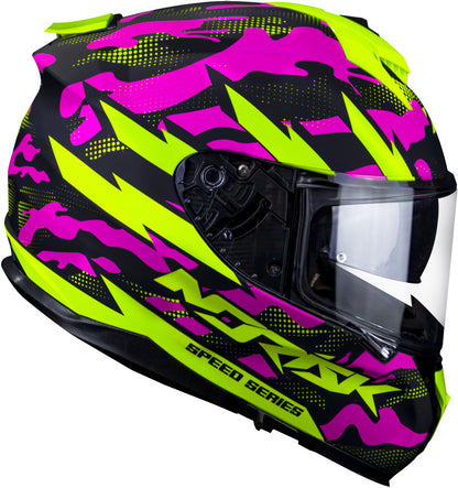 Capacete Norisk Strada Commando Matte Verde Rosa